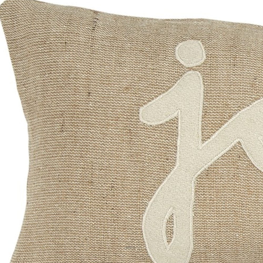 11" X 21" Natural Cotton Throw Pillow - Image 3