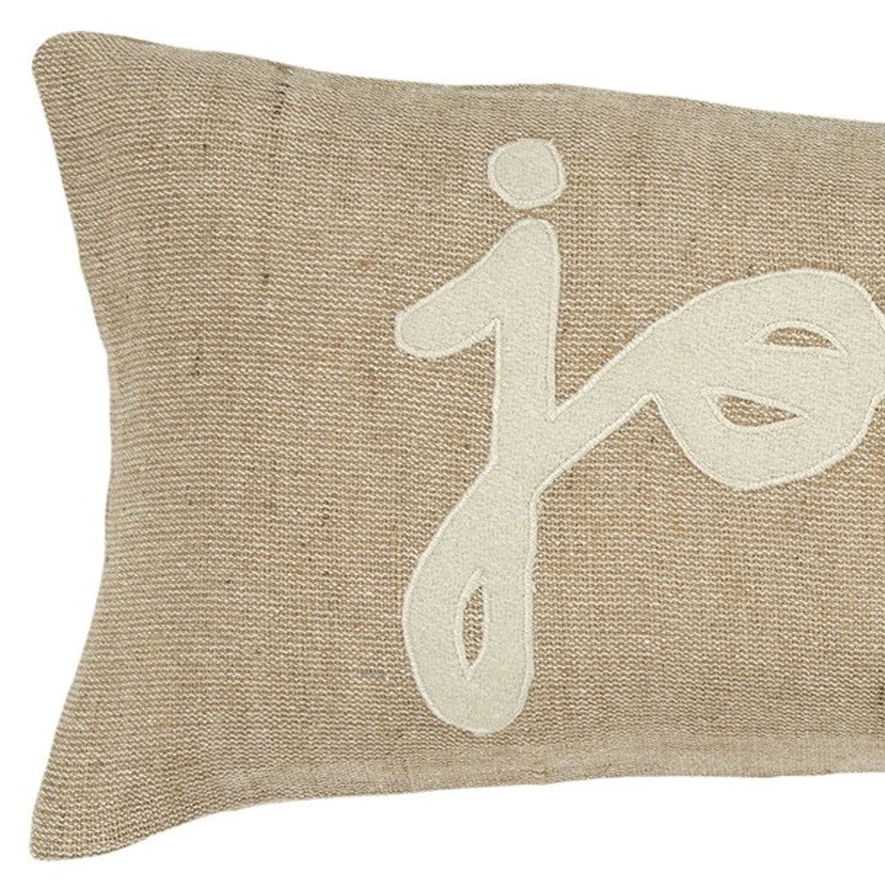 11" X 21" Natural Cotton Throw Pillow - Image 4