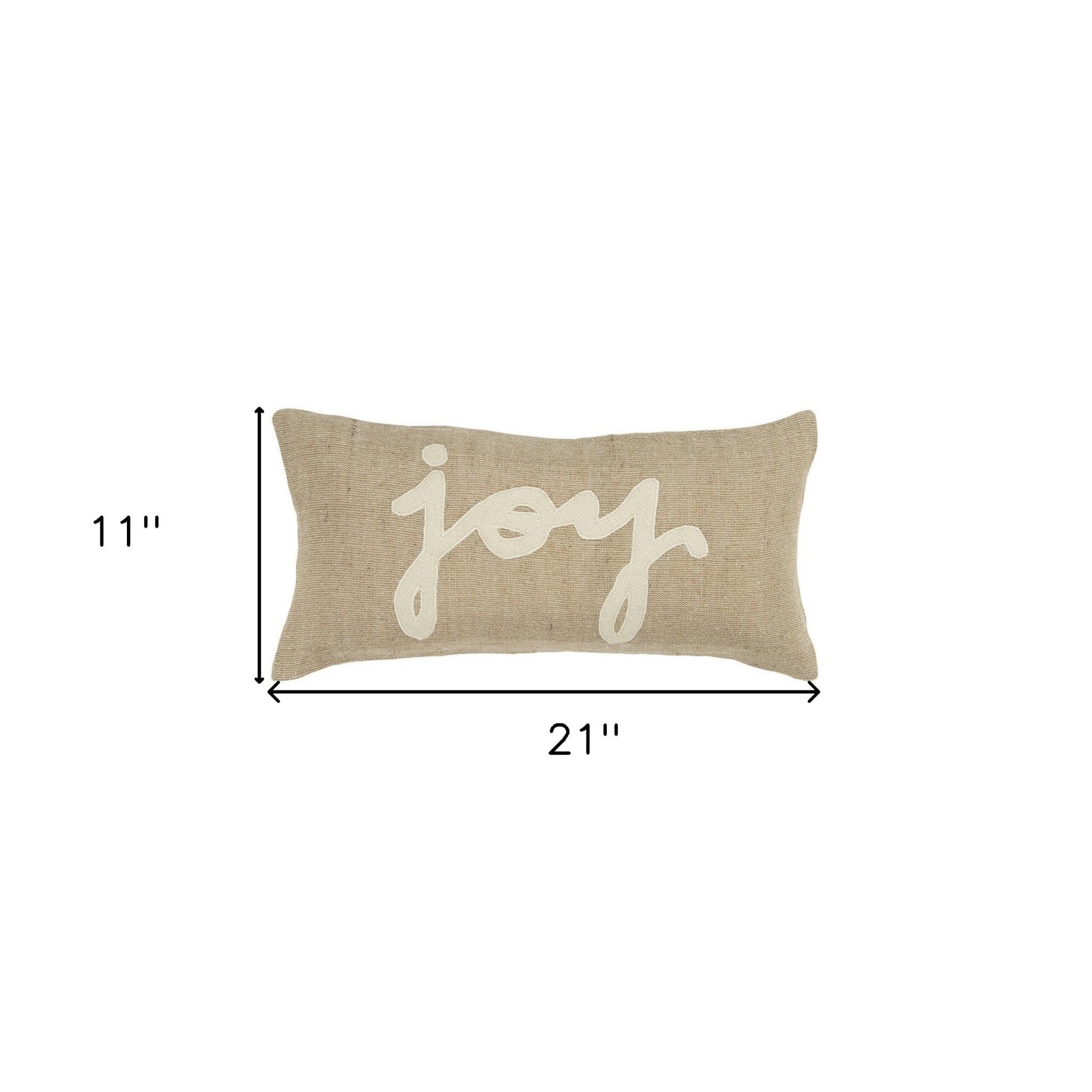 11" X 21" Natural Cotton Throw Pillow - Image 5