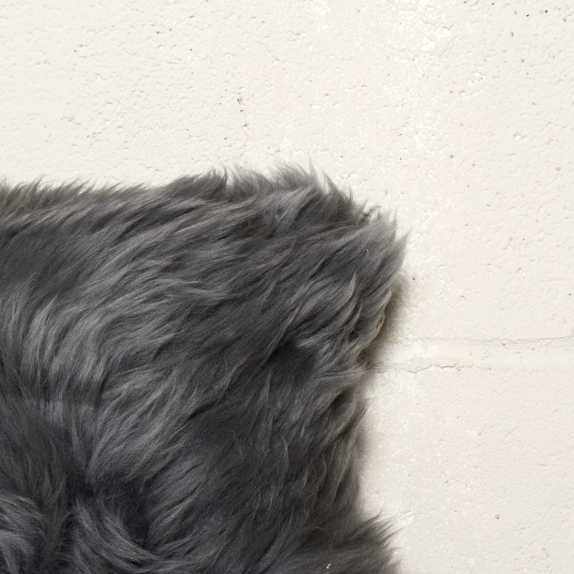 12" X 20" X 5" Gray Sheepskin  Pillow - Image 6
