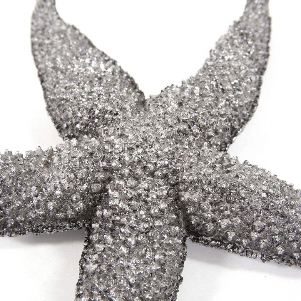 15' Silver Pewter Textured Starfish Wall Art Unframed Textual Art Wall Art - Image 6