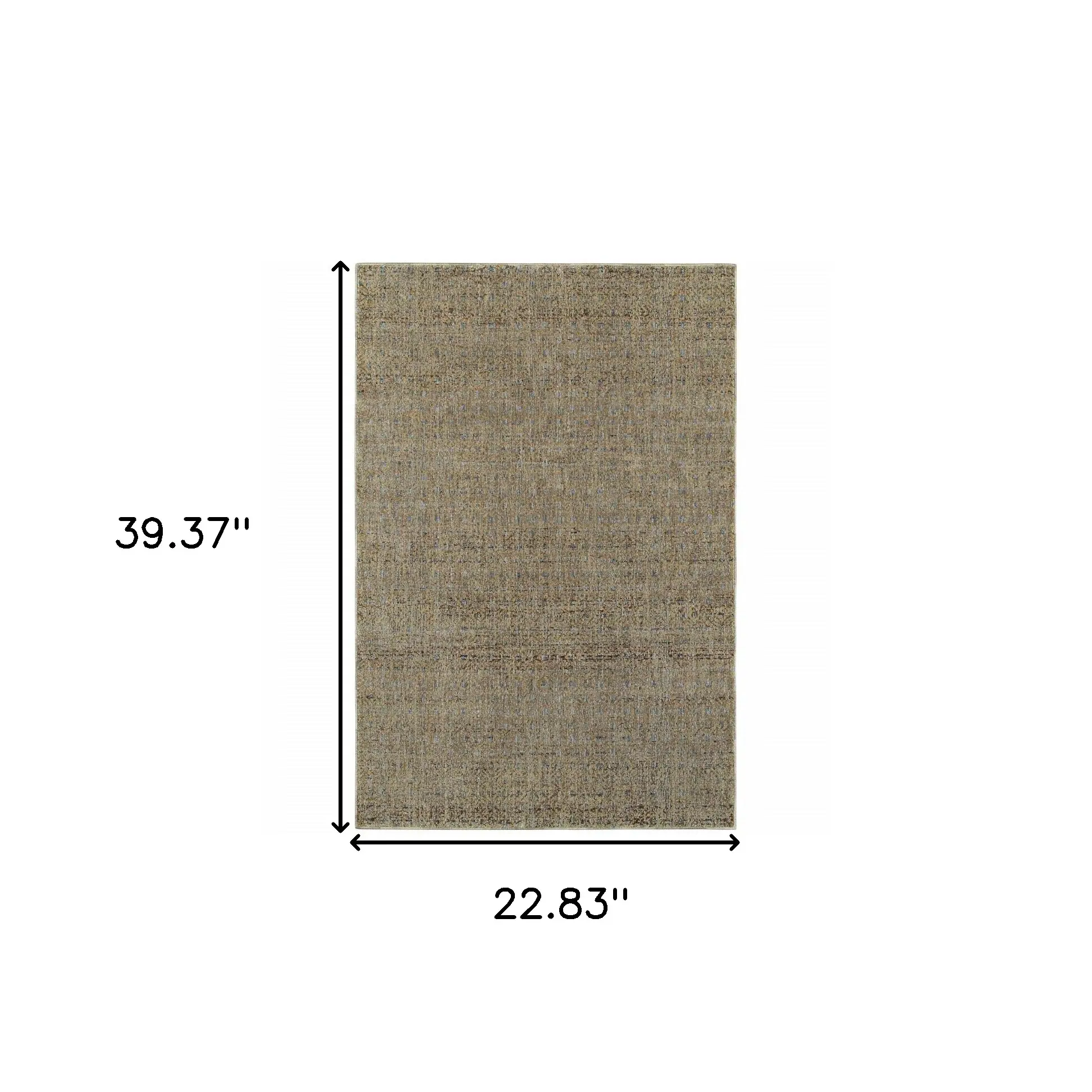 2' X 3' Blue and Silver Geometric Power Loom Area Rug - Image 2