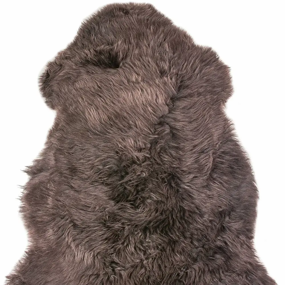 2' X 3' Chocolate New Zealand Natural Sheepskin Rug - Image 3