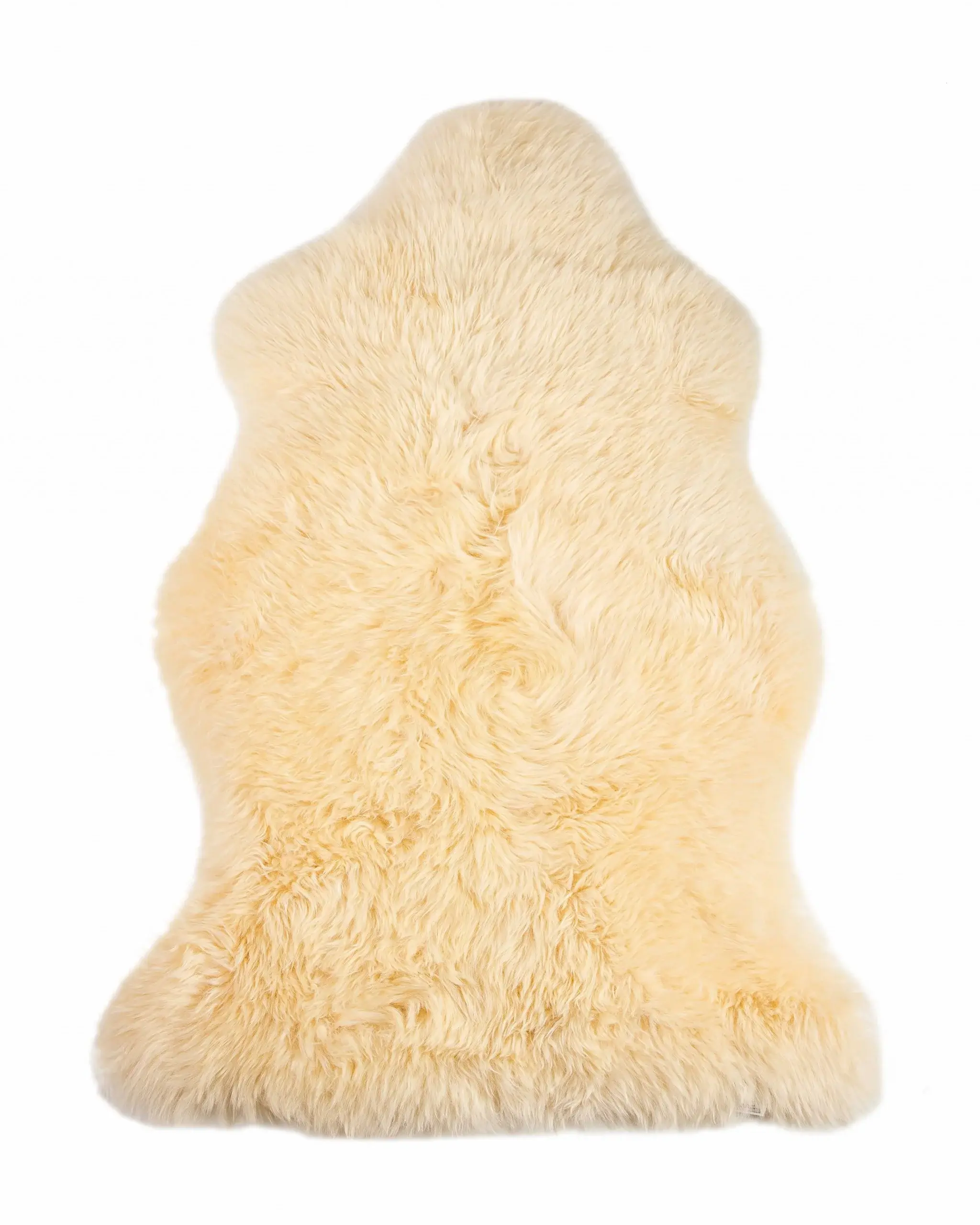 2' X 3' Cream New Zealand Natural Sheepskin Rug - Image 5