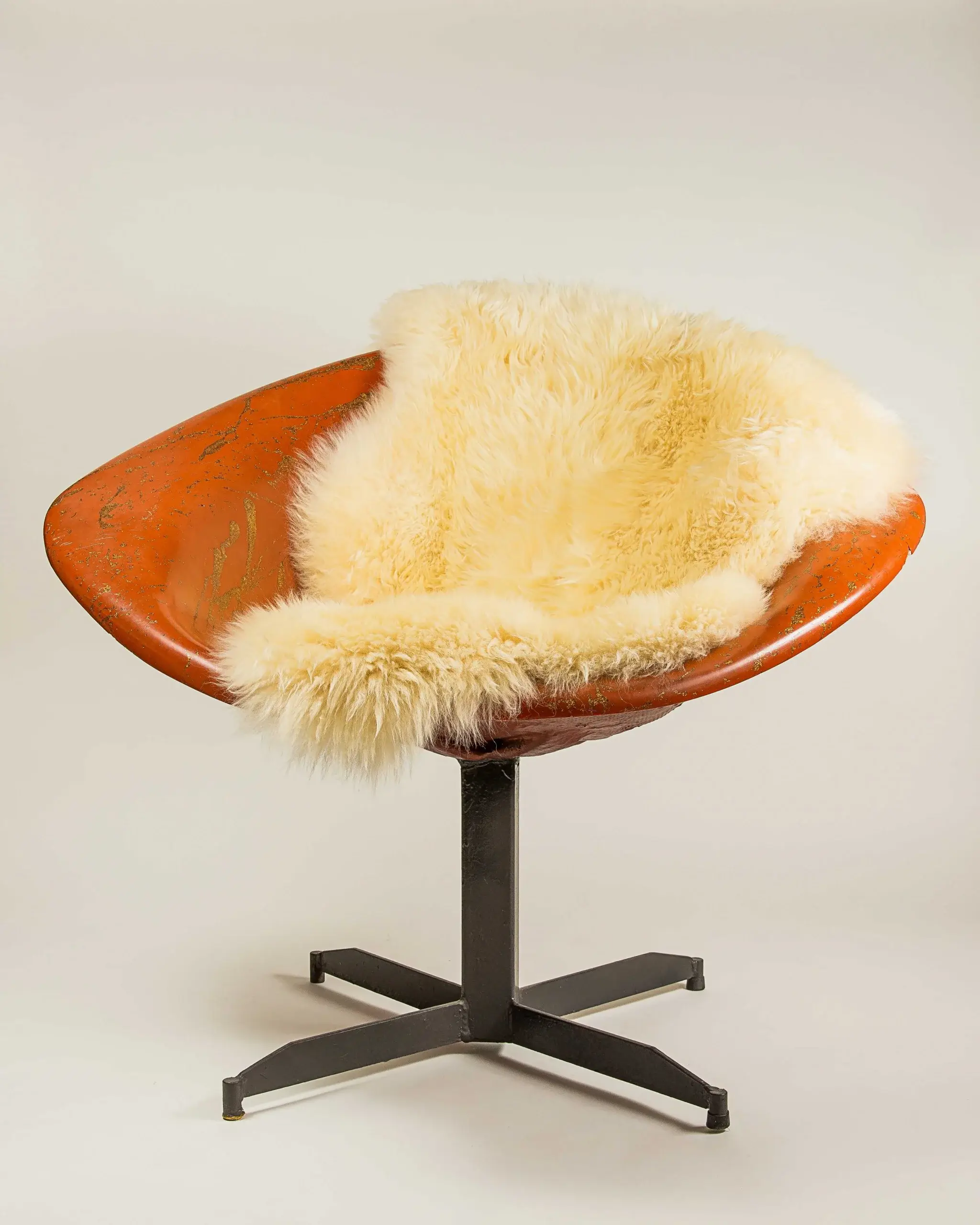 2' X 3' Cream New Zealand Natural Sheepskin Rug - Image 9
