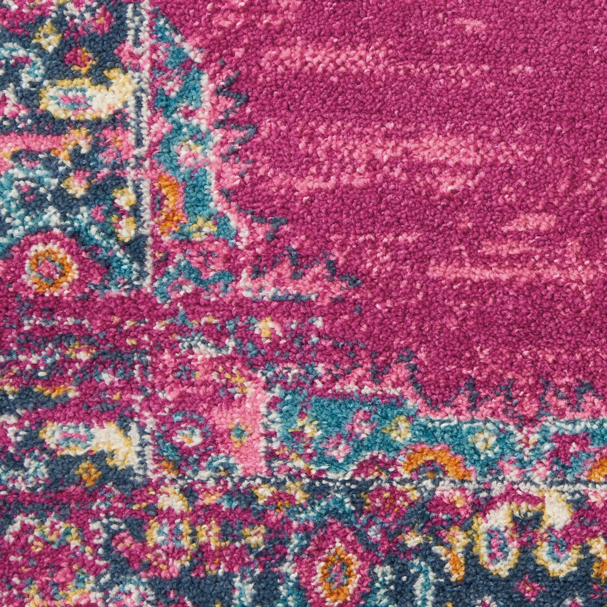 2' X 3' Fuchsia Power Loom Area Rug - Image 4