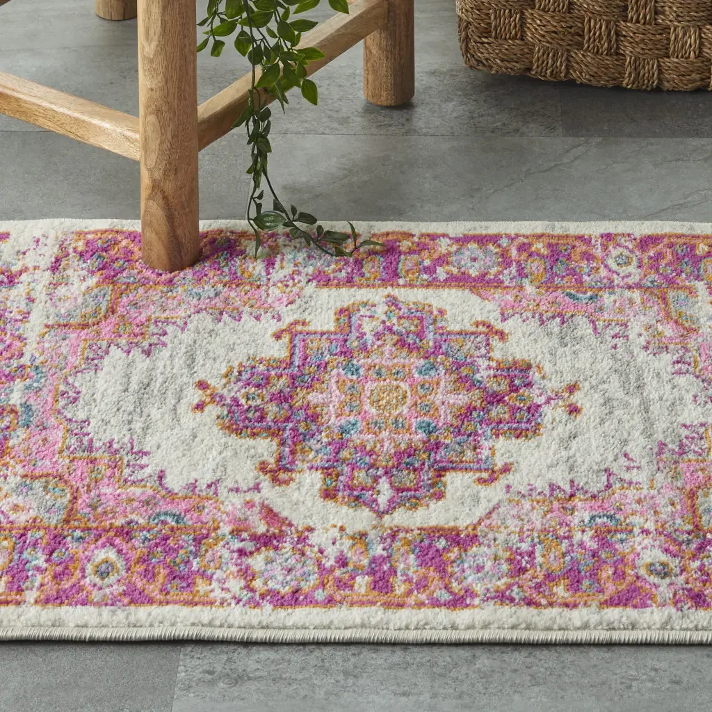 2' X 3' Fuchsia Power Loom Area Rug - Image 8