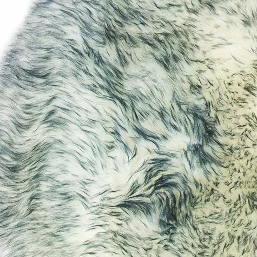 2' X 3' Gray Mist New Zealand Natural Sheepskin Rug - Image 5