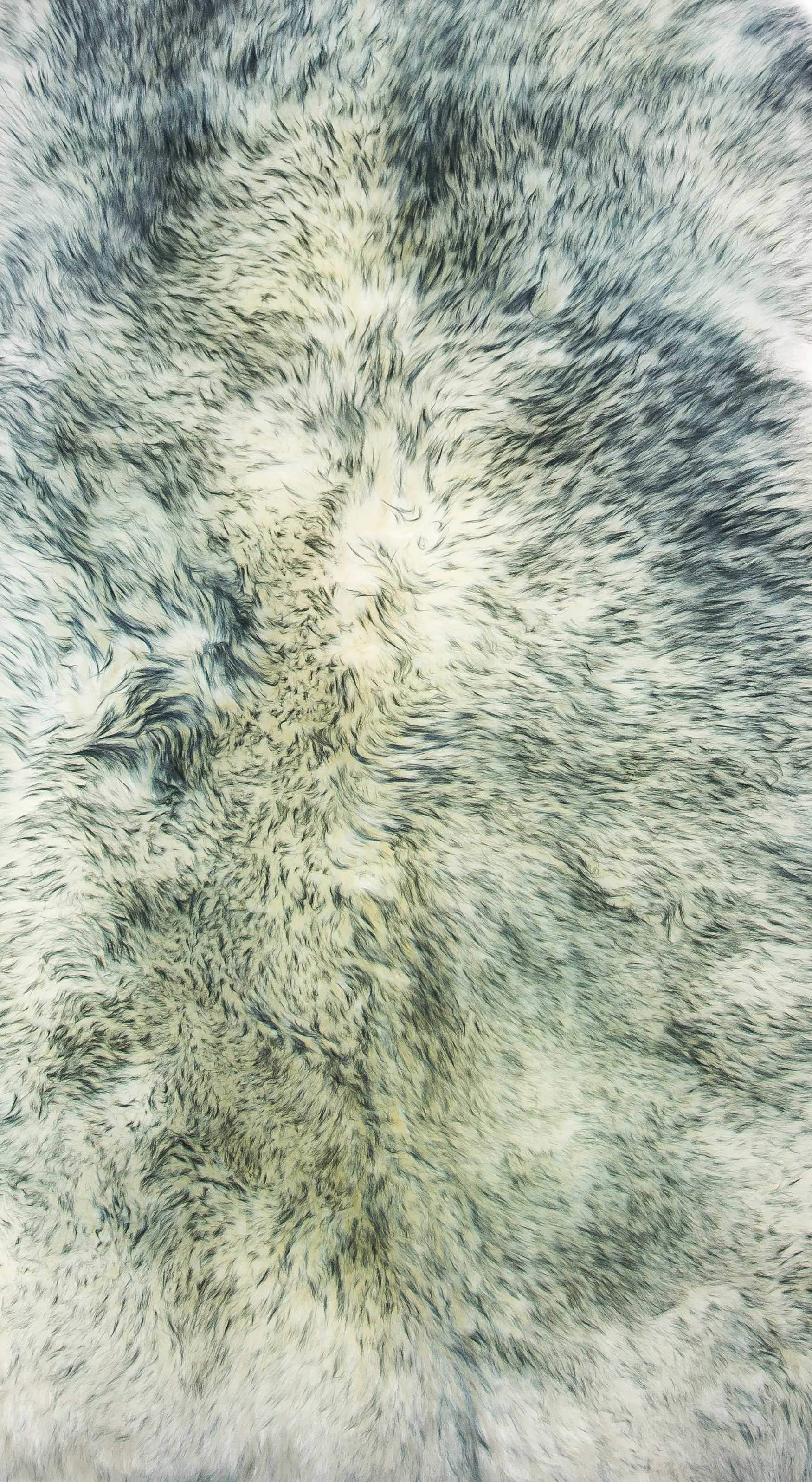 2' X 3' Gray Mist New Zealand Natural Sheepskin Rug - Image 9