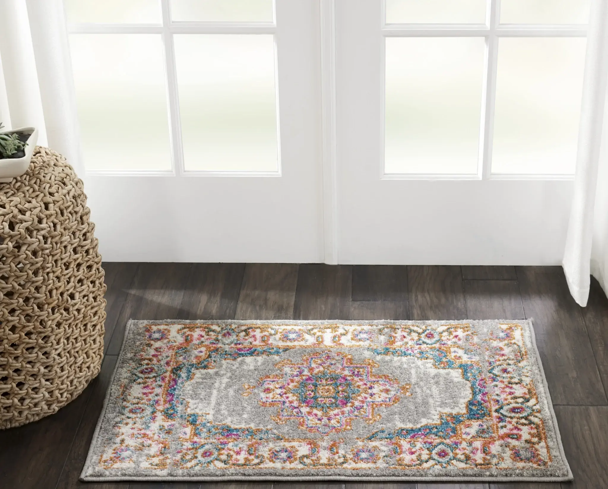 2' X 3' Gray Power Loom Area Rug - Image 8