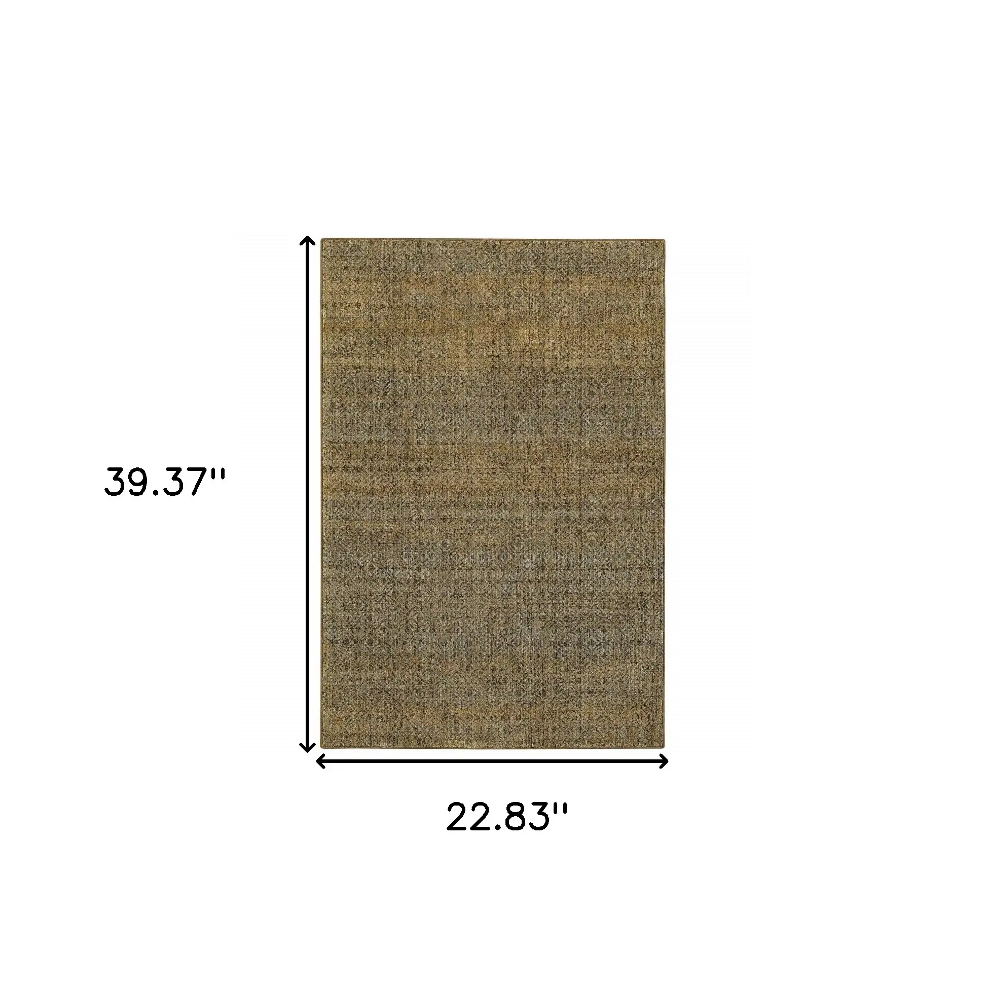 2' X 3' Green Geometric Power Loom Area Rug - Image 2