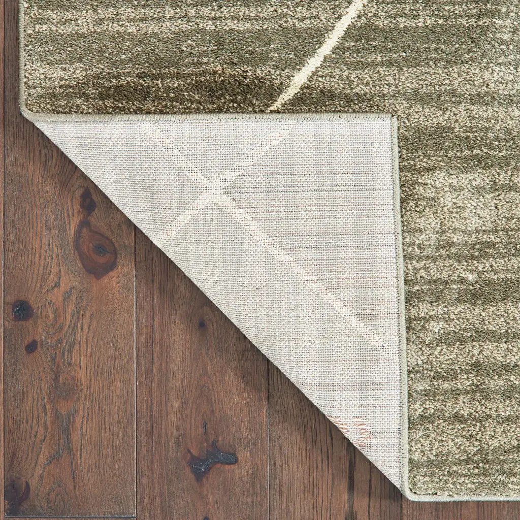 2' X 3' Grey And Ivory Geometric Power Loom Stain Resistant Area Rug - Image 5