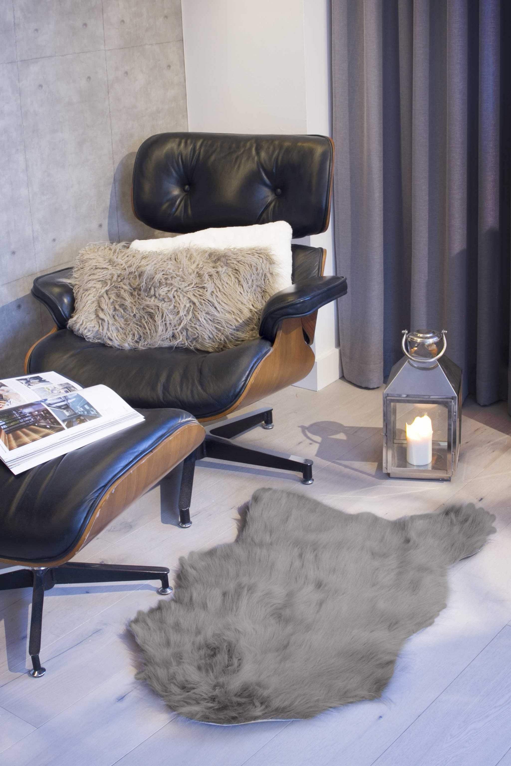 2' X 3' Grey Animal Print Area Rug - Image 4