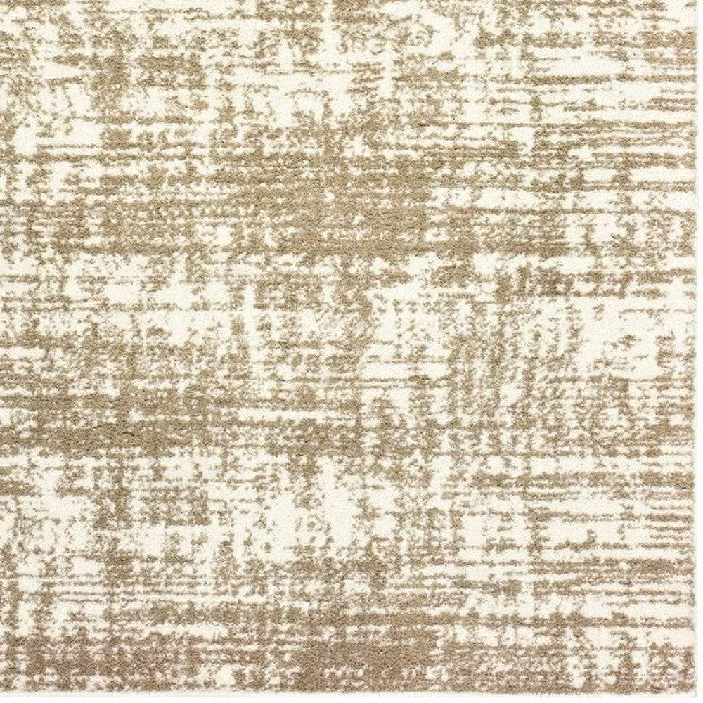 2' X 3' Ivory And Gray Abstract Strokes Scatter Rug - Image 4