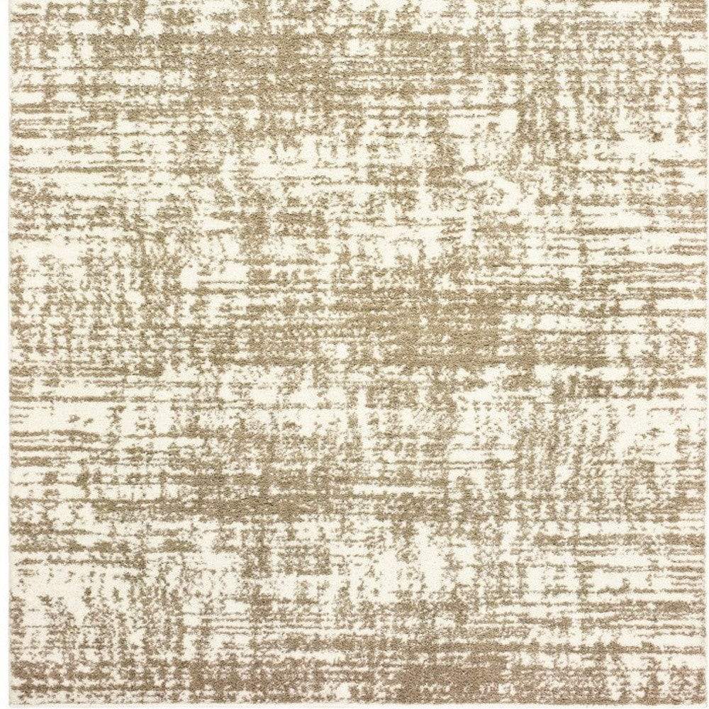 2' X 3' Ivory And Gray Abstract Strokes Scatter Rug - Image 5
