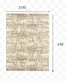 2' X 3' Ivory And Gray Abstract Strokes Scatter Rug - Image 8