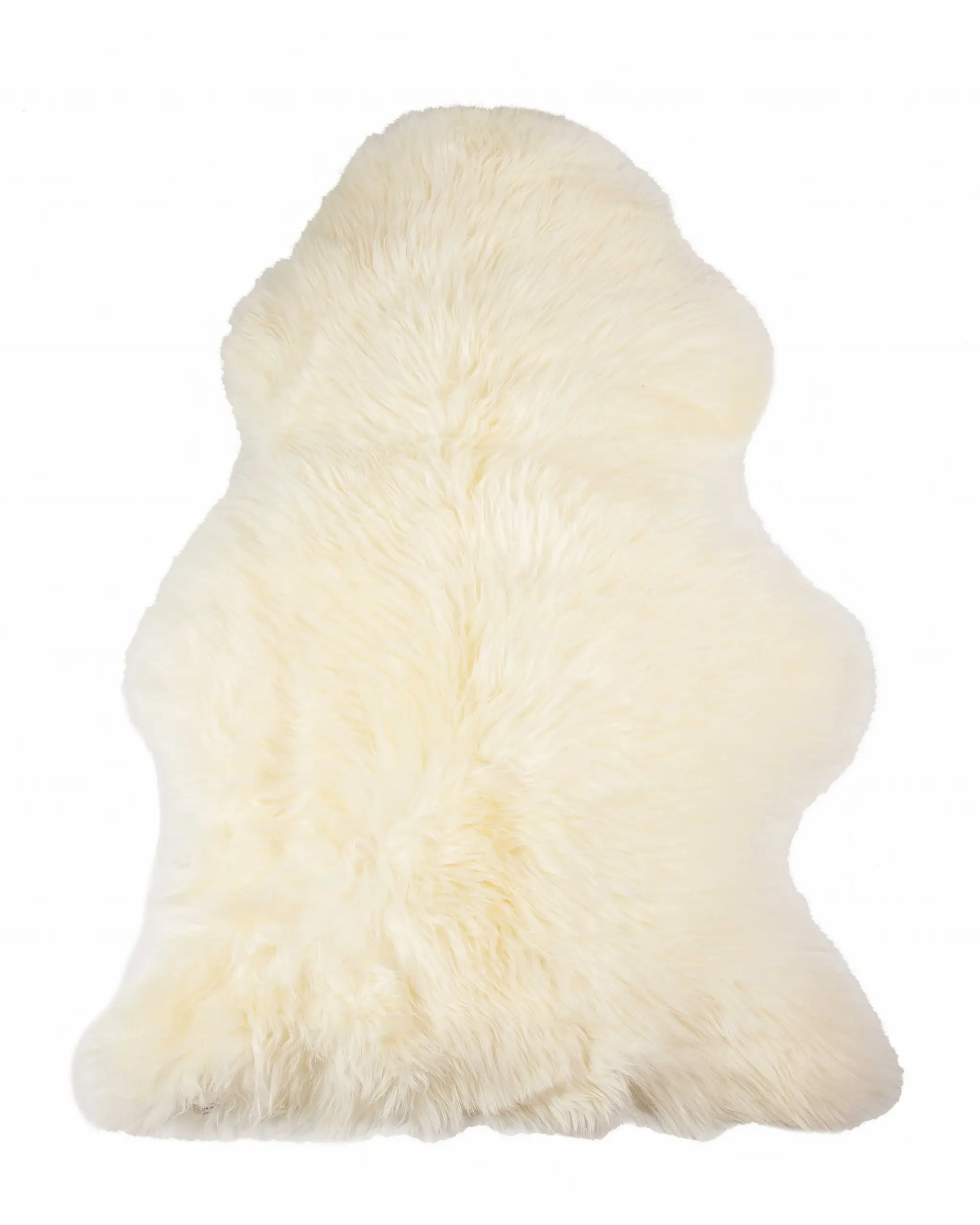 2' X 3' Ivory New Zealand Natural Sheepskin Rug - Image 2