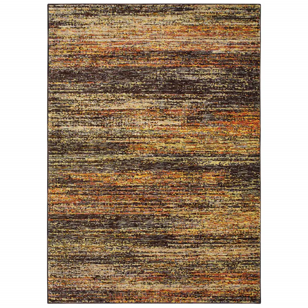 2' X 3' Orange Red Abstract Power Loom Area Rug - Image 2