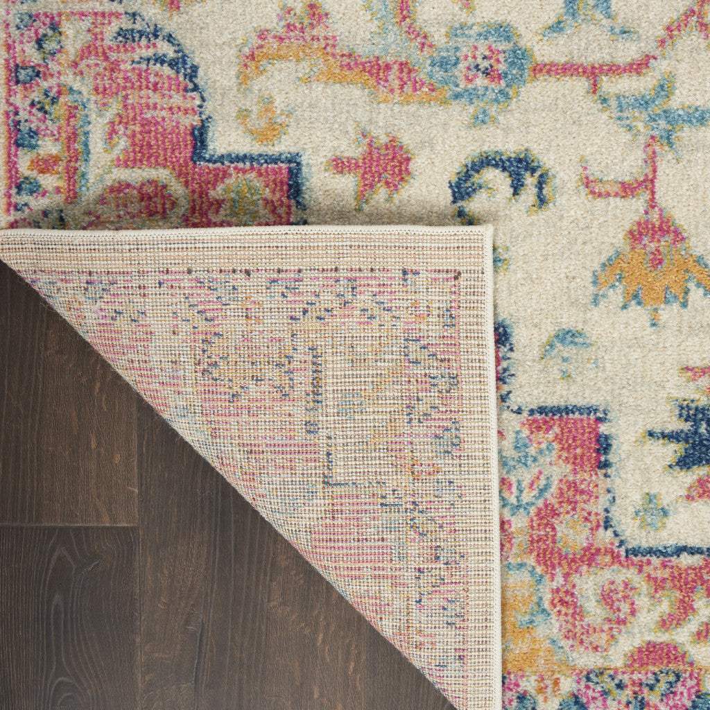 2' X 3' Pink And Ivory Southwestern Dhurrie Area Rug - Image 5