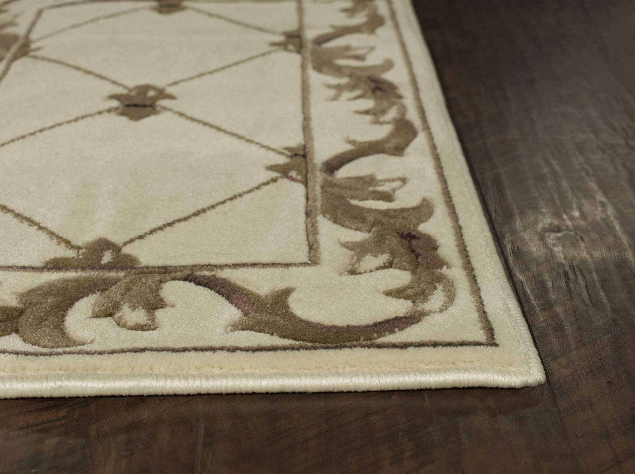 2' X 3' Polypropylene Ivory Accent Rug - Image 5