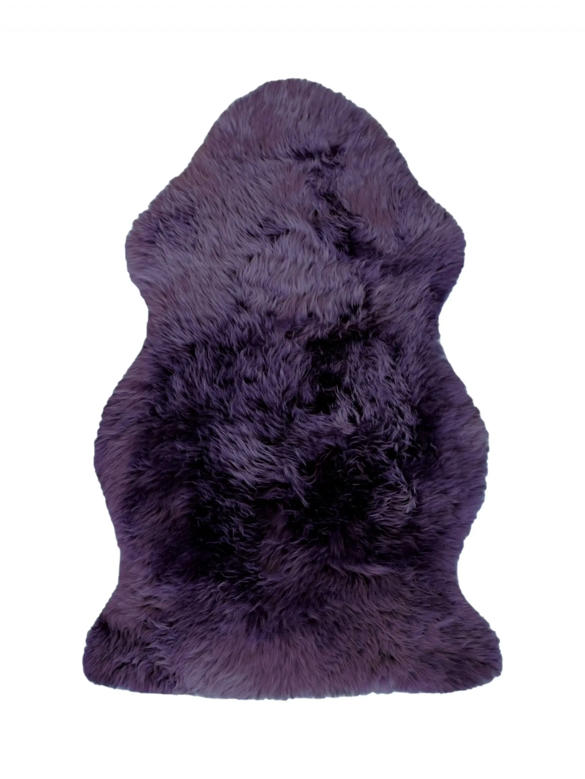 2' X 3' Purple New Zealand Natural Sheepskin Rug - Image 2