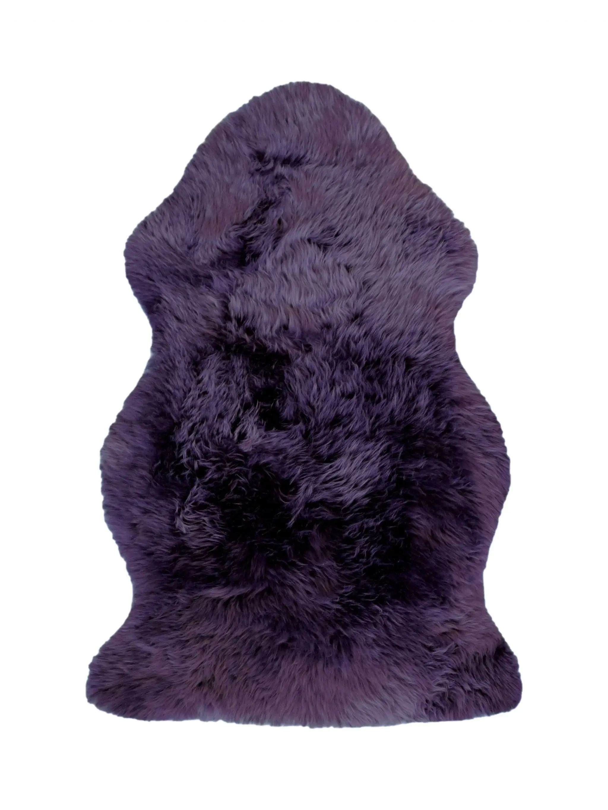 2' X 3' Purple New Zealand Natural Sheepskin Rug - Image 6