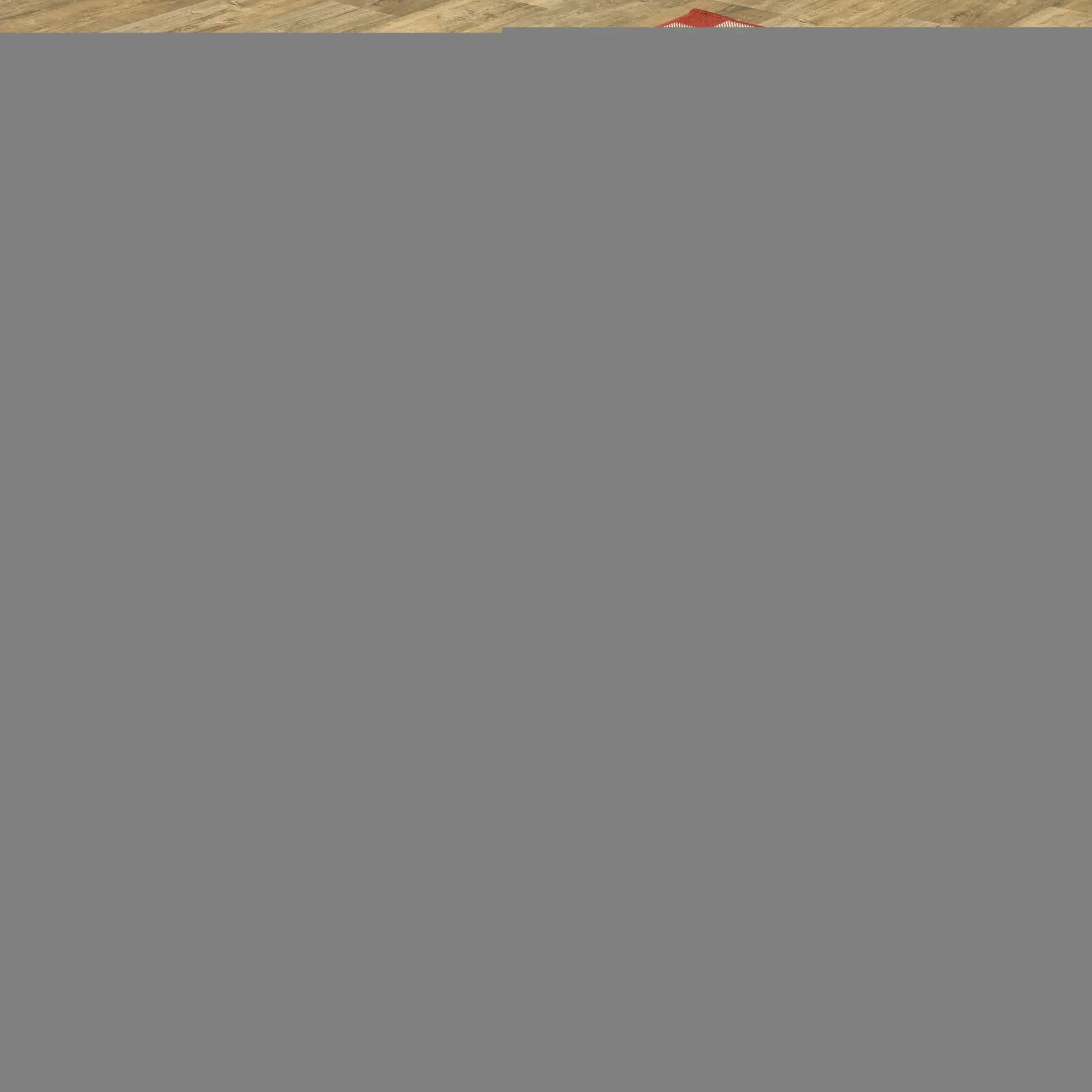 2' X 3' Red and Ivory Geometric Stain Resistant Indoor Outdoor Area Rug - Image 6