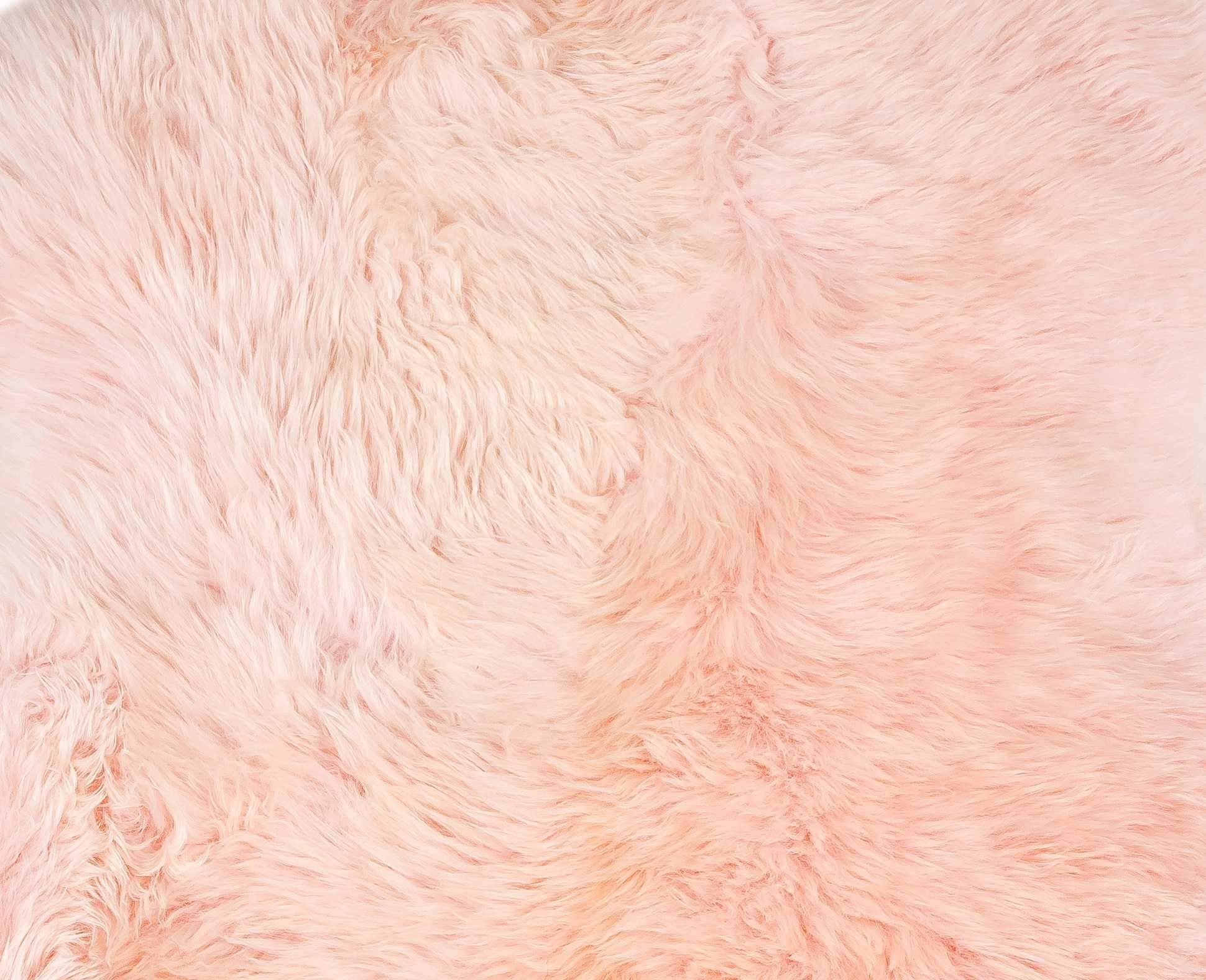 2' X 3' Rose New Zealand Natural Shearling Sheepskin Rug - Image 9