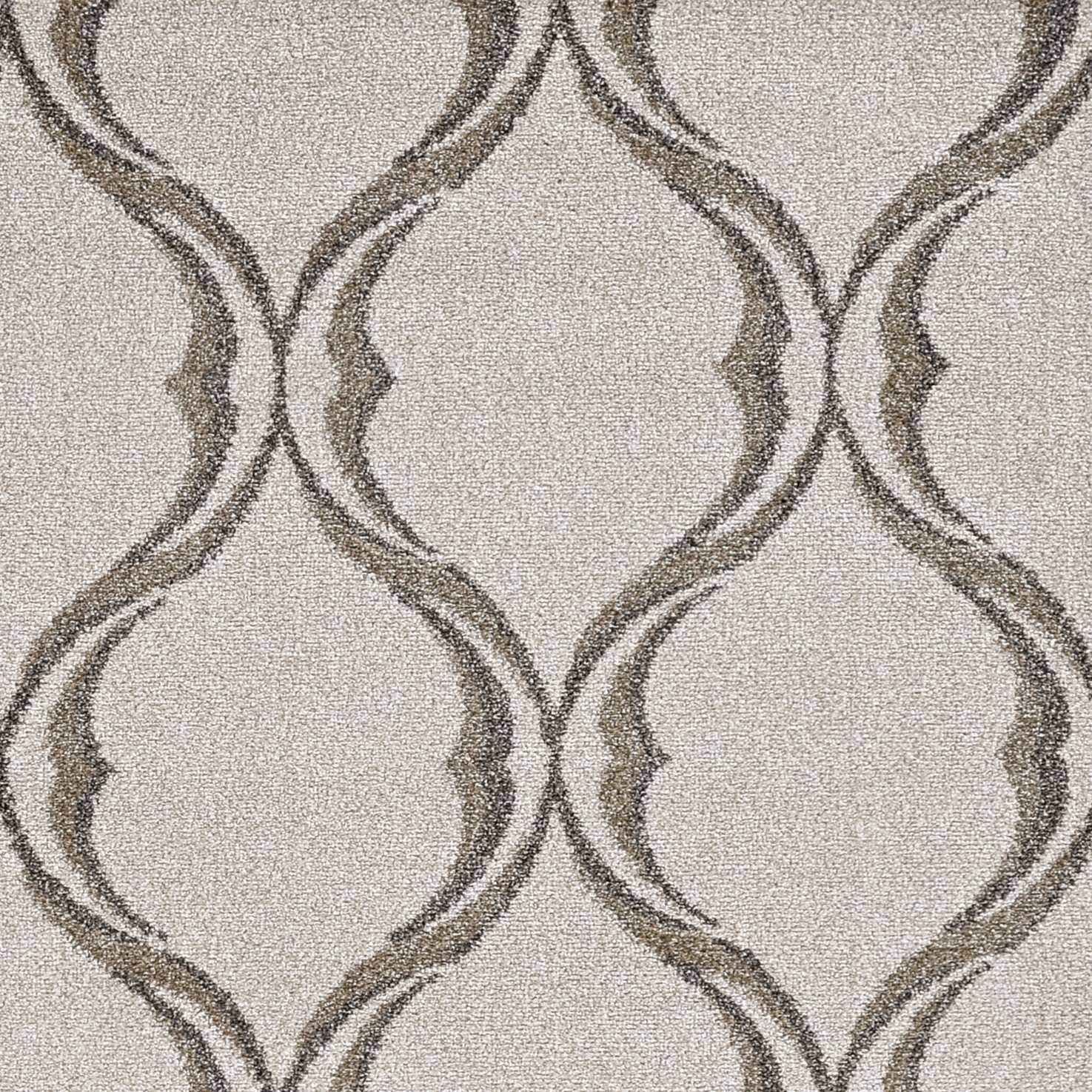 2' X 3' Sand Wavy Line Pattern Accent Rug - Image 7