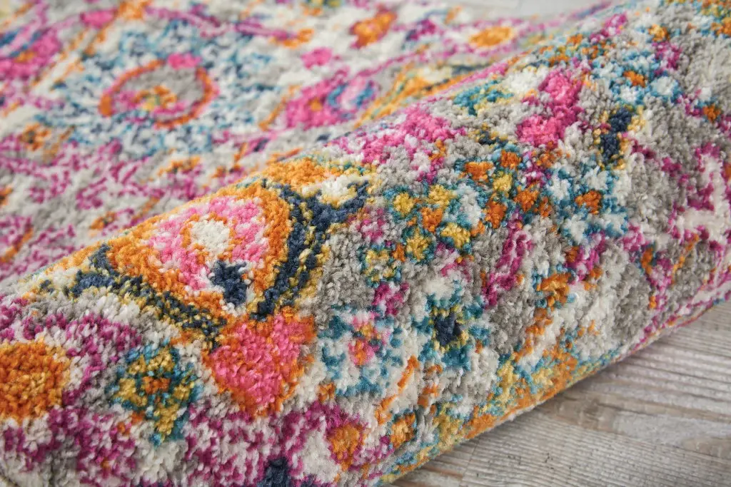 2' X 3' Silver Floral Power Loom Area Rug - Image 5