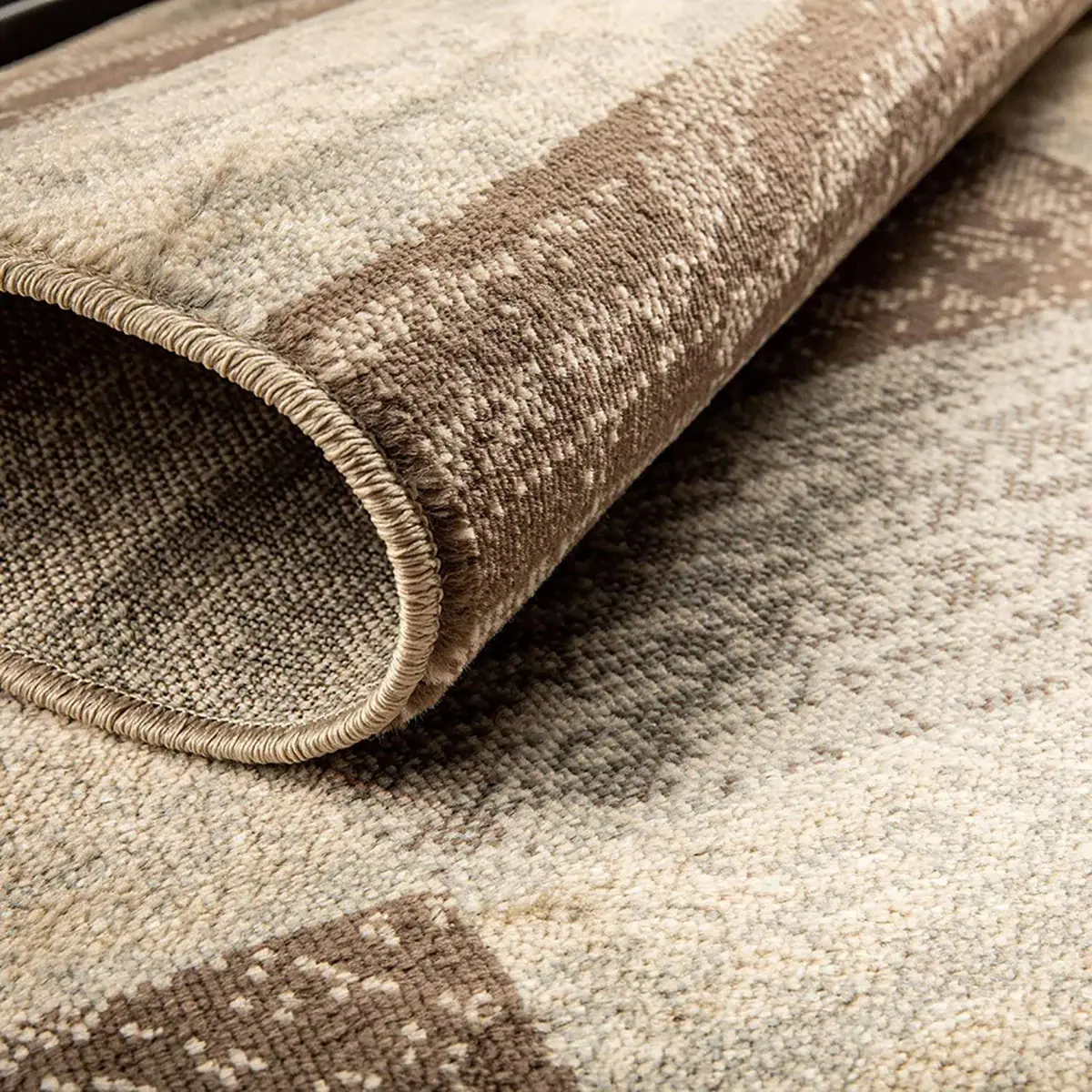 2' X 3' Slate Patchwork Power Loom Stain Resistant Area Rug - Image 3