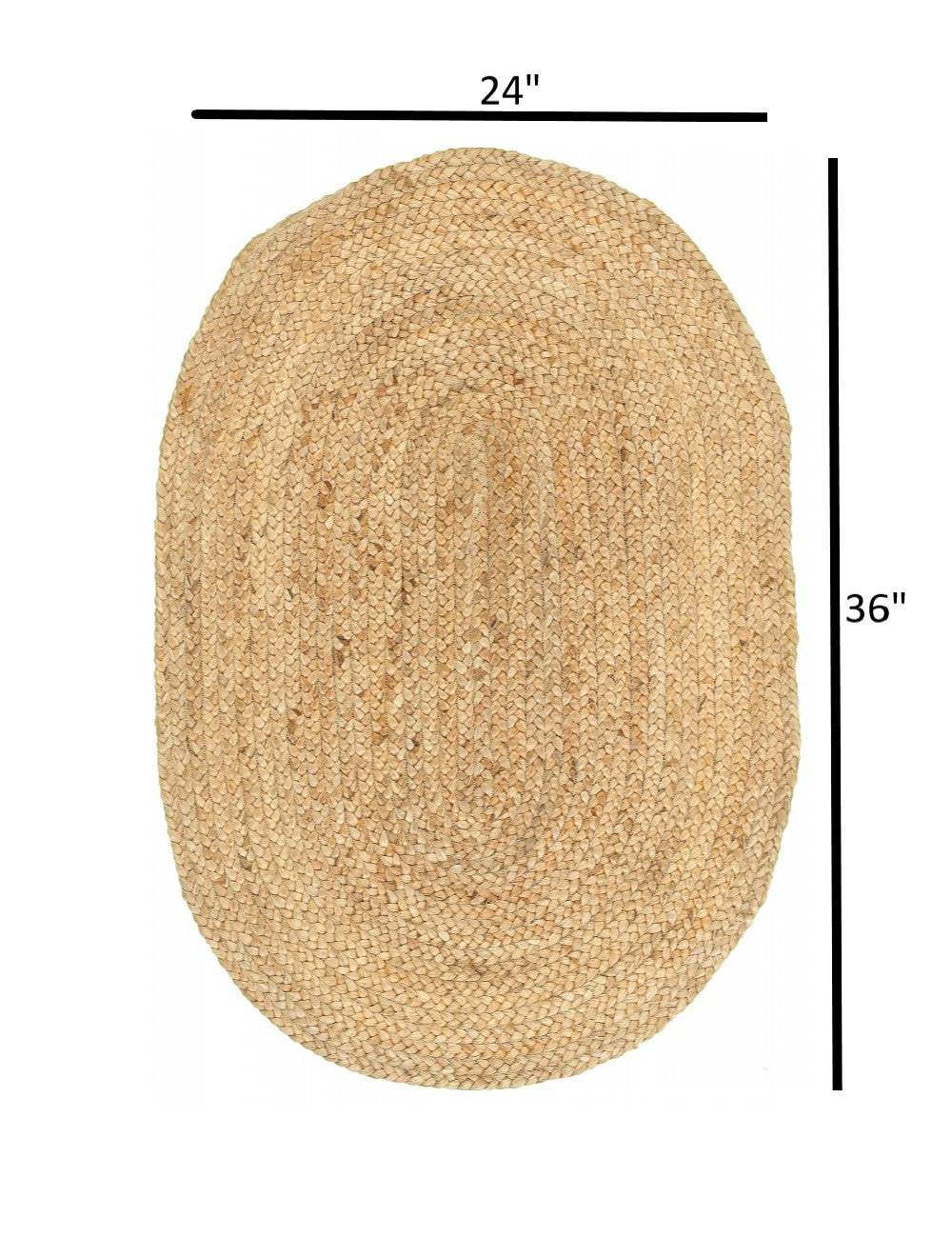 2' X 3' Soft Beige Braided Scatter Rug - Image 4