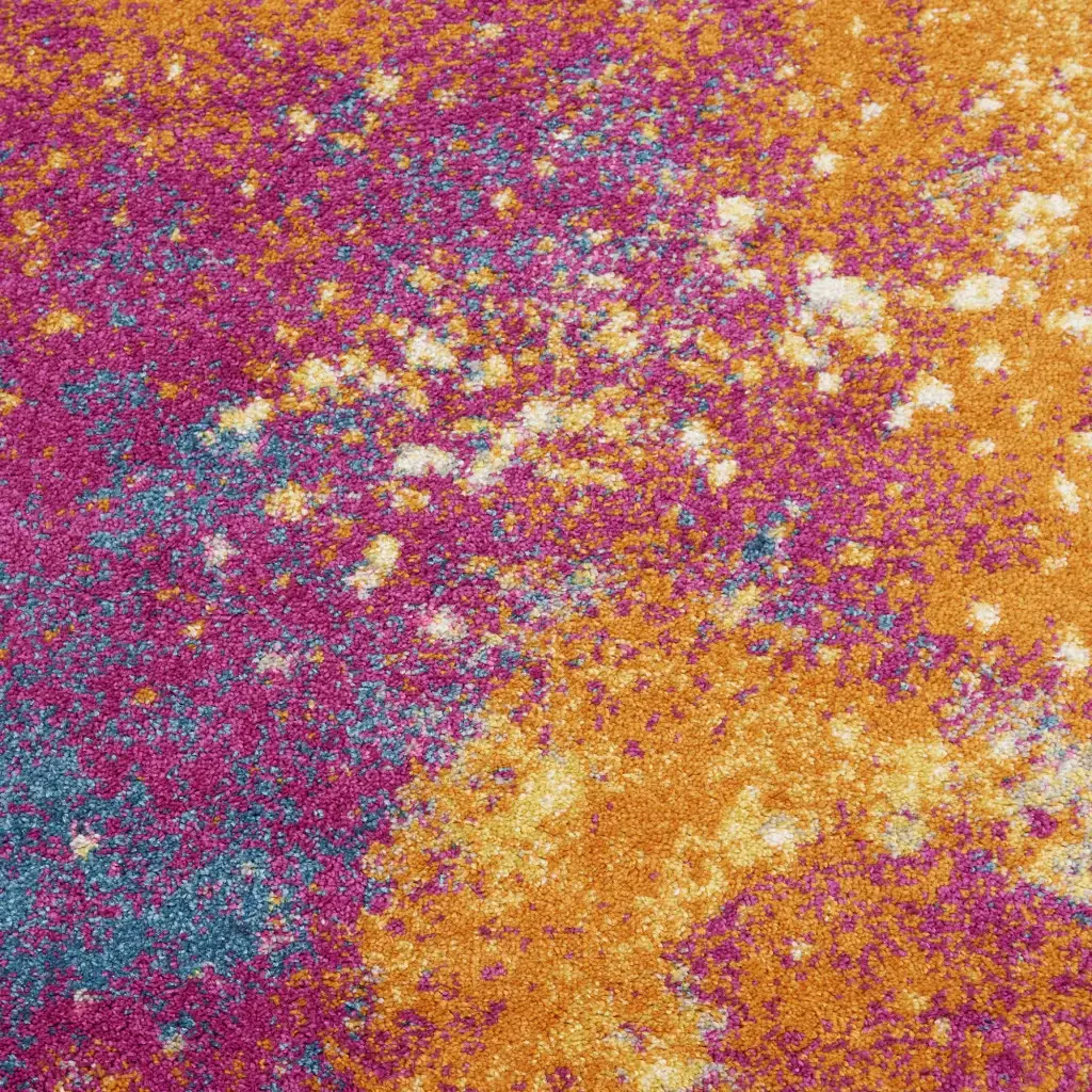 2' X 3' Sunset Abstract Power Loom Area Rug - Image 4