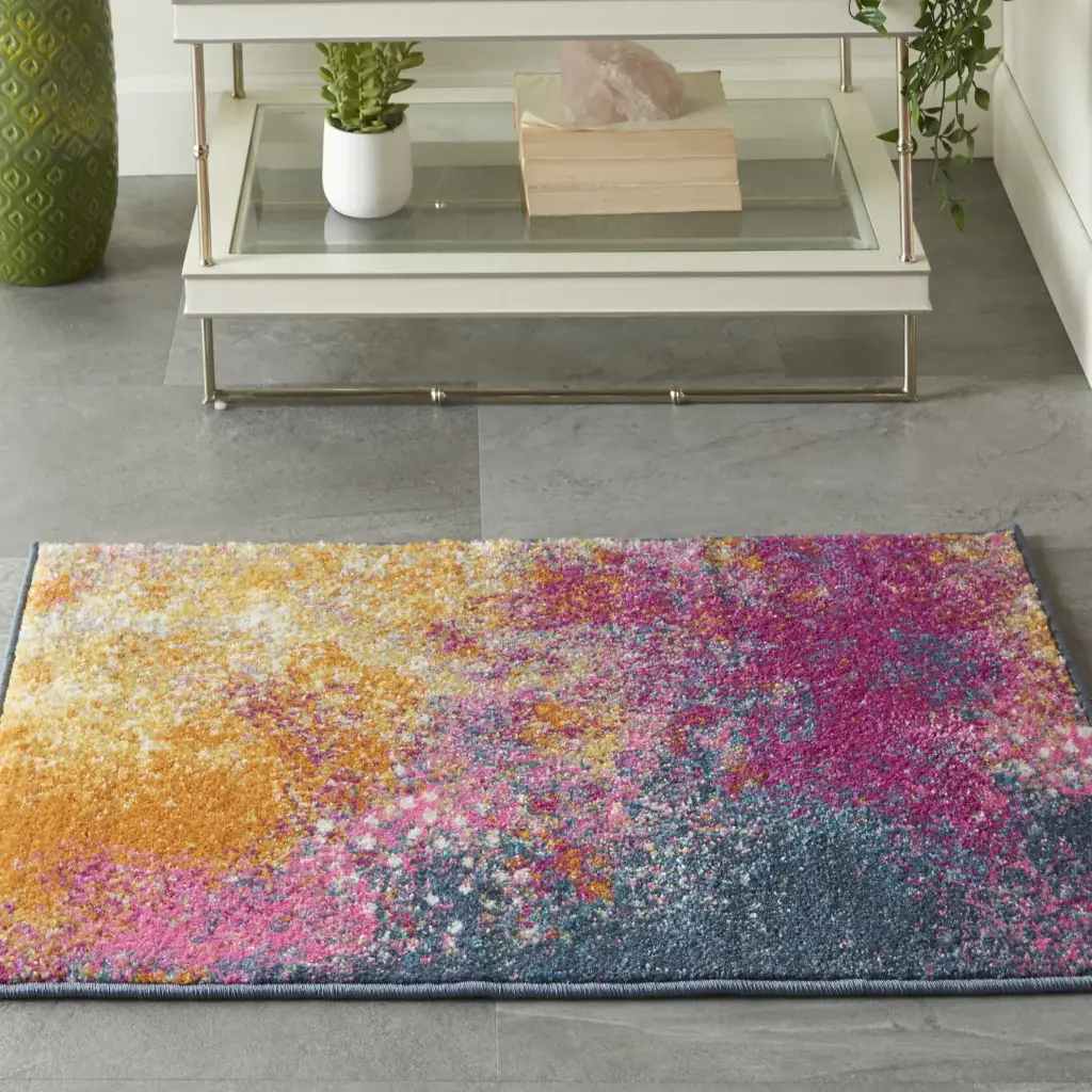 2' X 3' Sunset Abstract Power Loom Area Rug - Image 7
