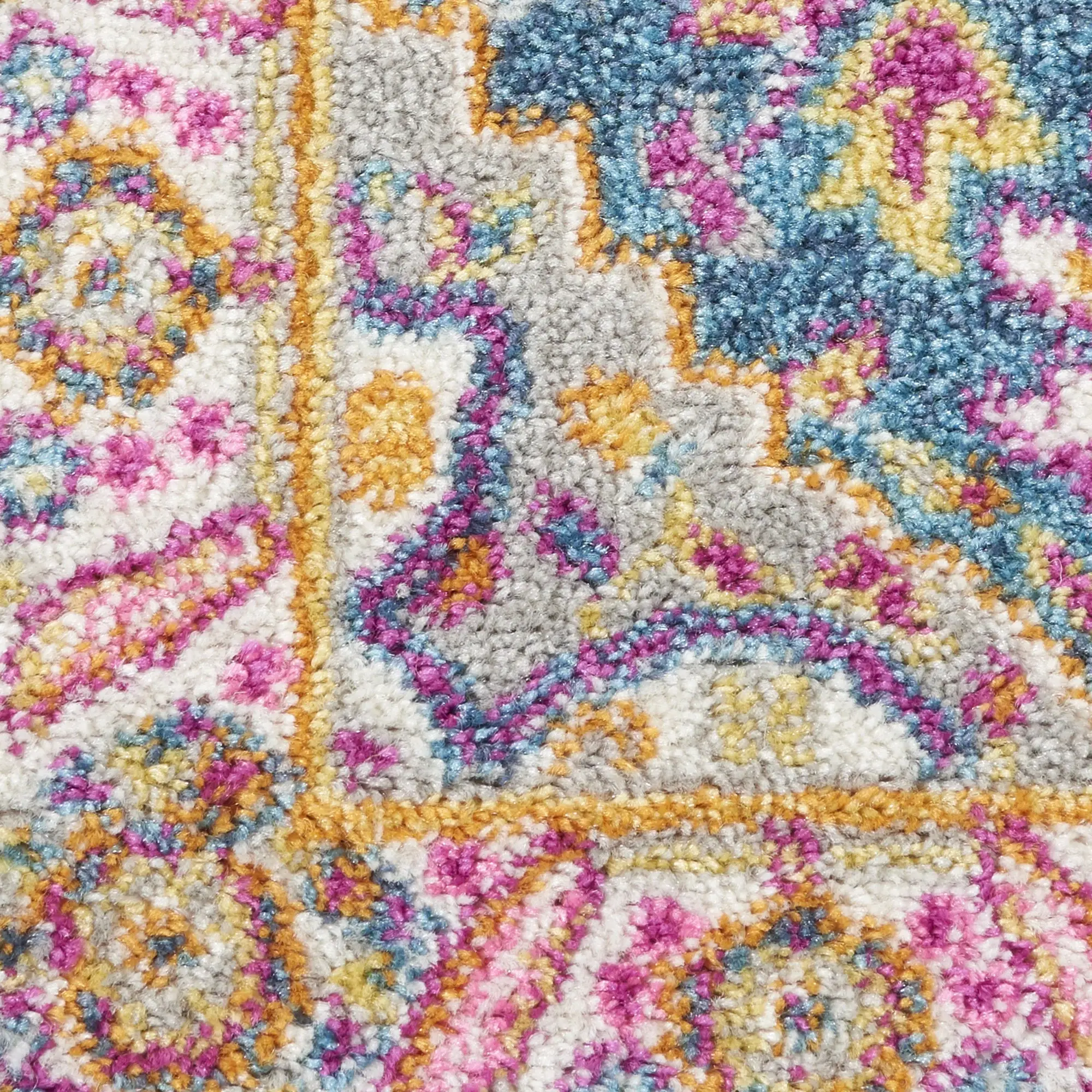 2' X 3' Teal Blue Power Loom Area Rug - Image 4