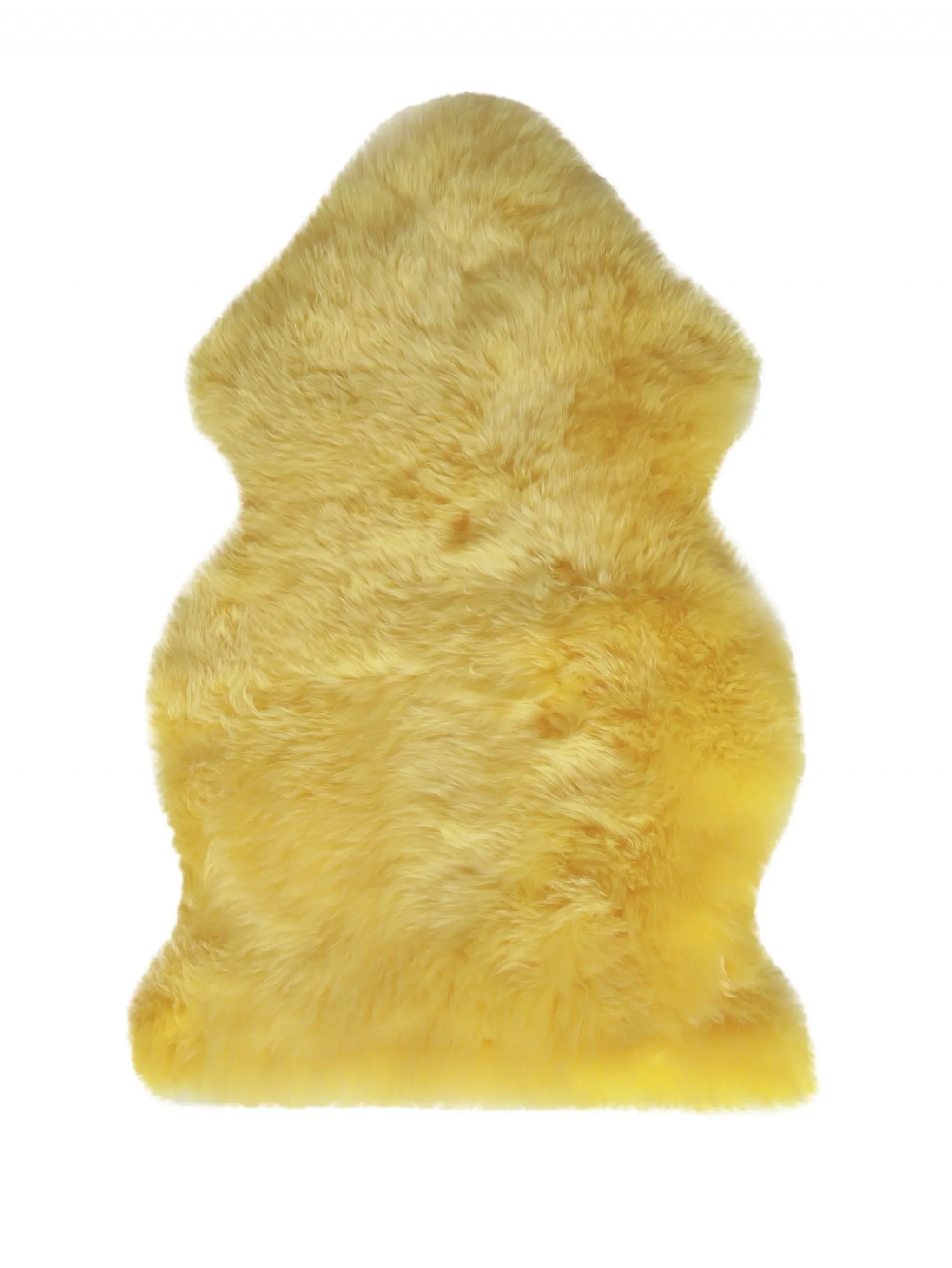 2' X 3' Yellow New Zealand Natural Sheepskin Rug - Image 2