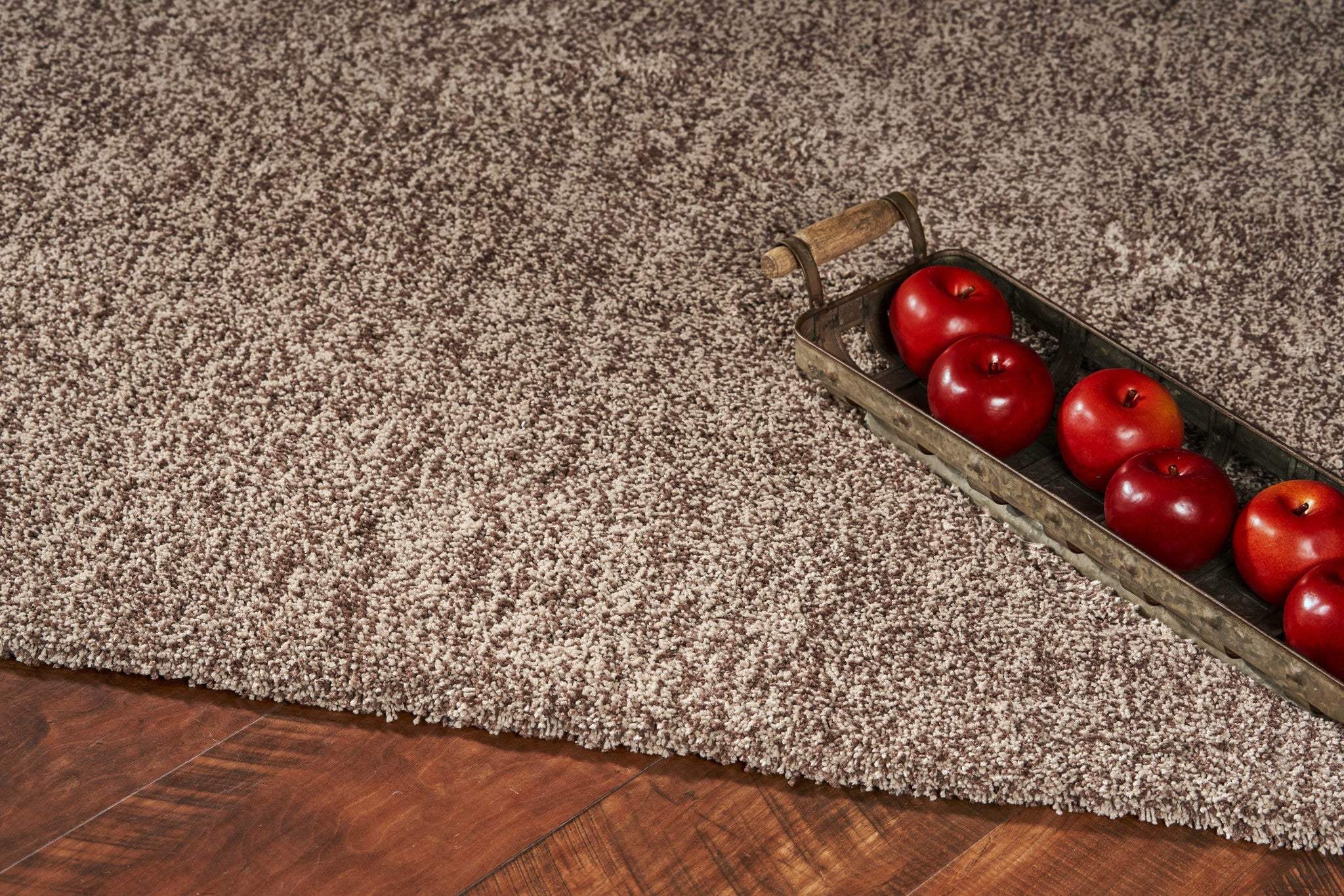2' X 4' Beige Heather Indoor Shag Rug - Image 4