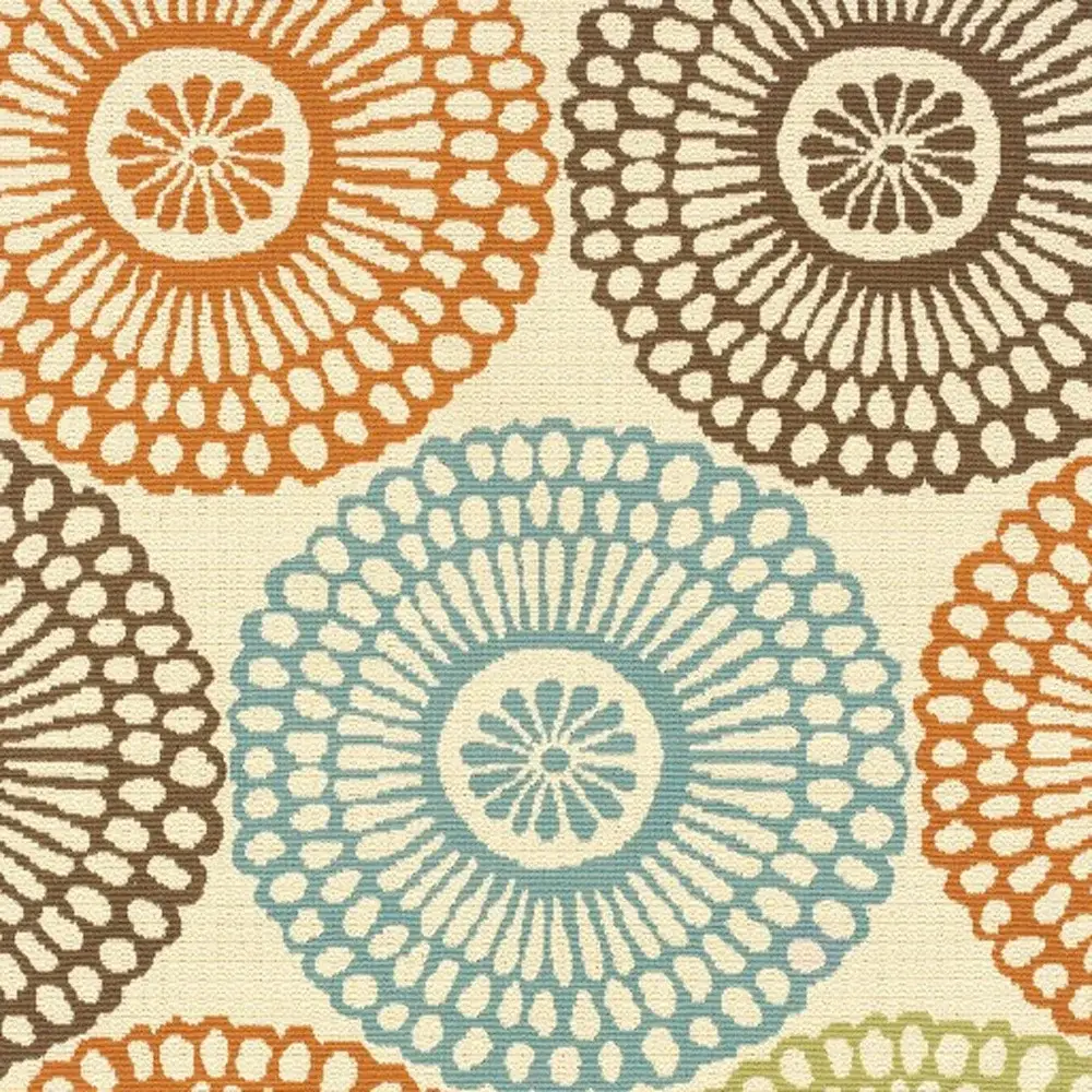 2' X 4' Beige Indoor Outdoor Area Rug - Image 4