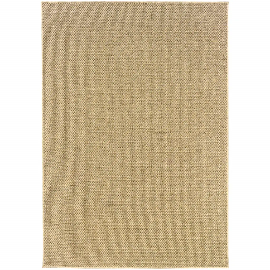 2' X 4' Beige Indoor Outdoor Area Rug - Image 2