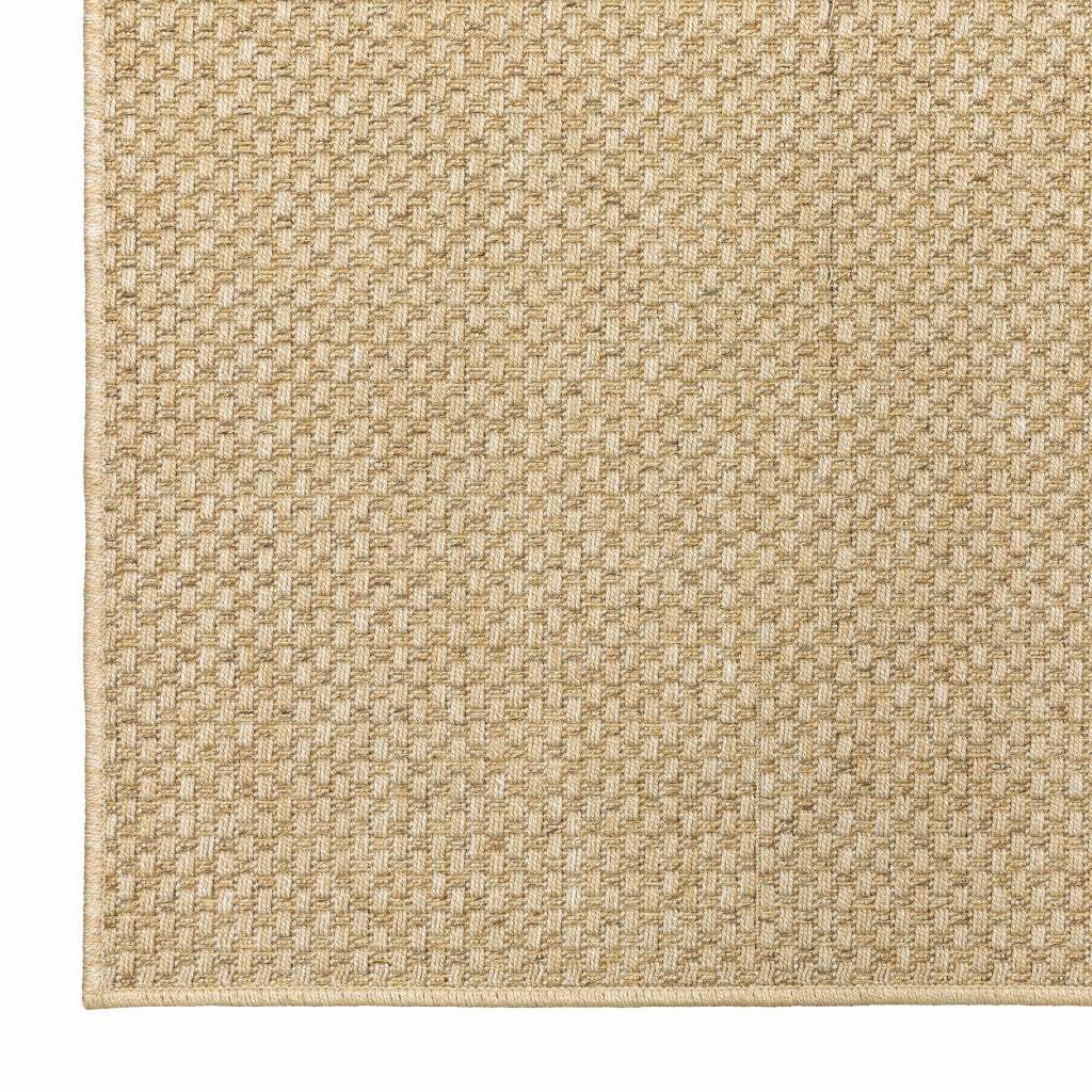 2' X 4' Beige Indoor Outdoor Area Rug - Image 6