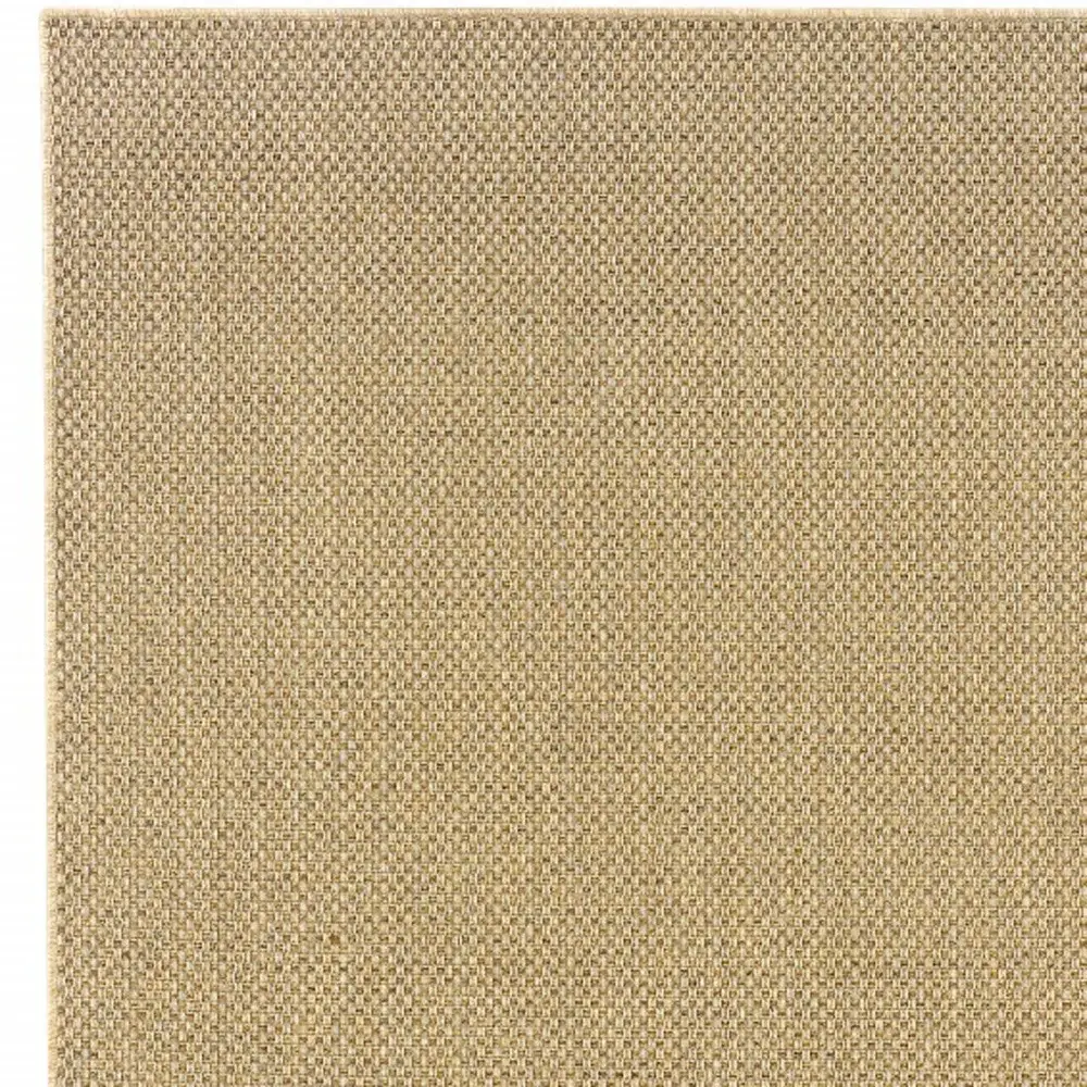 2' X 4' Beige Indoor Outdoor Area Rug - Image 8