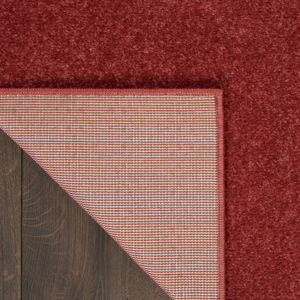 2' X 4' Brick Red Non Skid Indoor Outdoor Runner Rug - Image 5