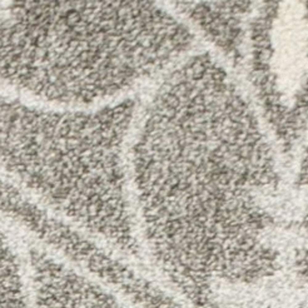 2' X 4' Gray Moroccan Indoor Outdoor Area Rug - Image 5