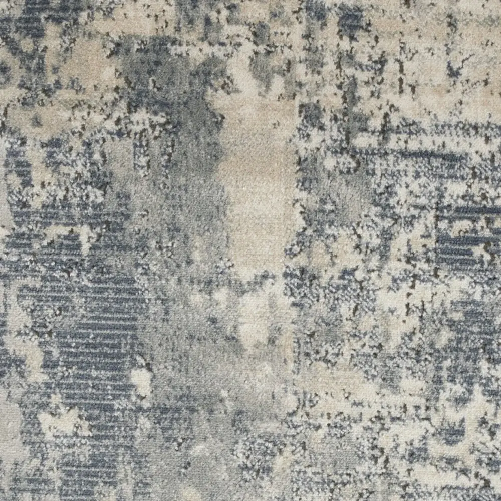 2' X 4' Grey And Beige Abstract Power Loom Non Skid Area Rug - Image 8