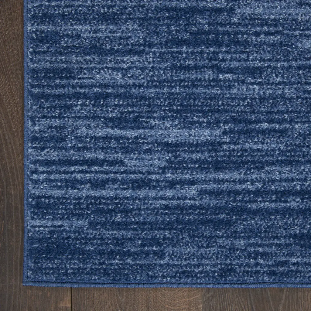 2' X 4' Navy Blue Non Skid Indoor Outdoor Runner Rug - Image 7