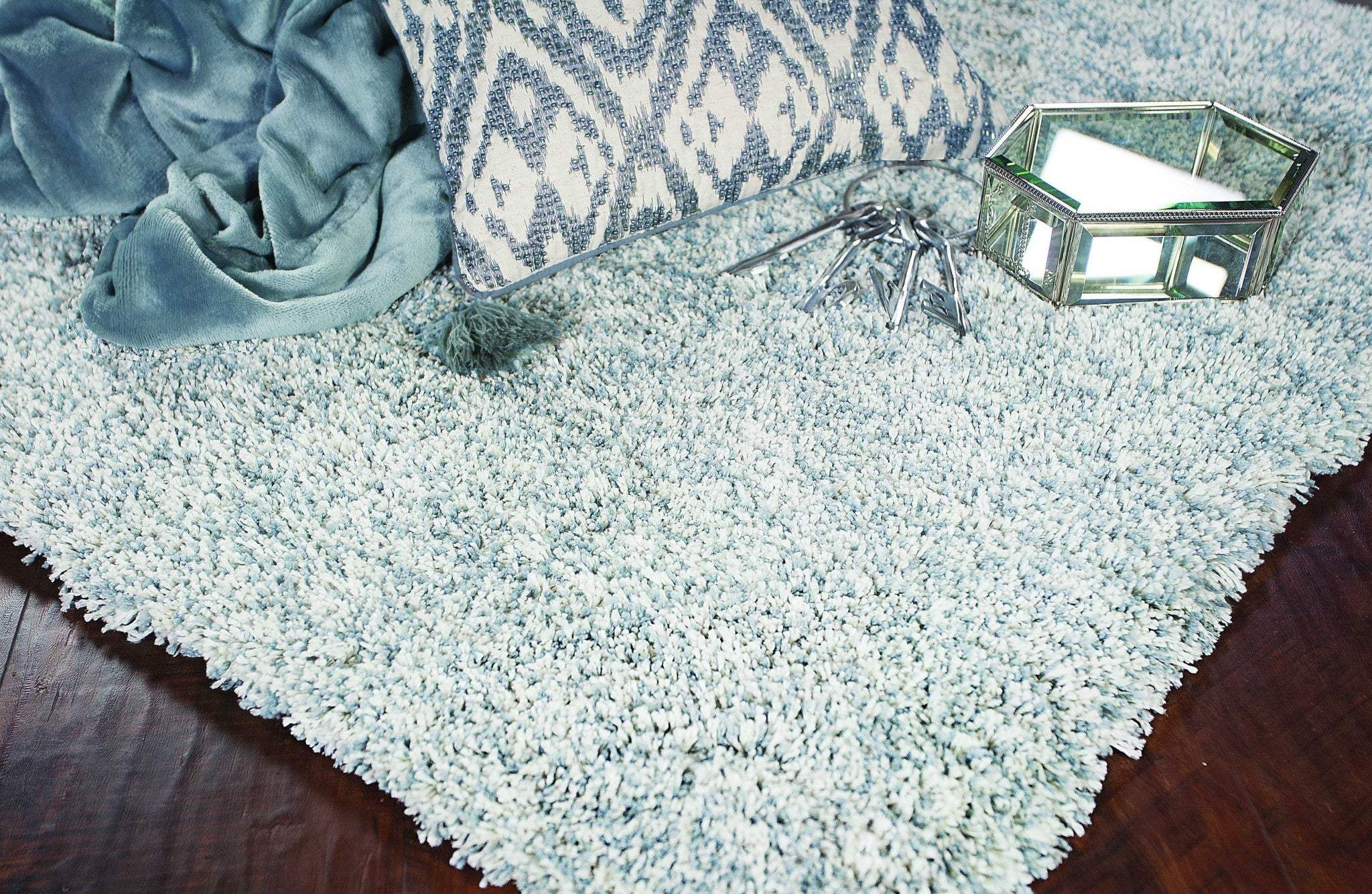 2' X 4' Slate Heather Indoor Shag Rug - Image 5