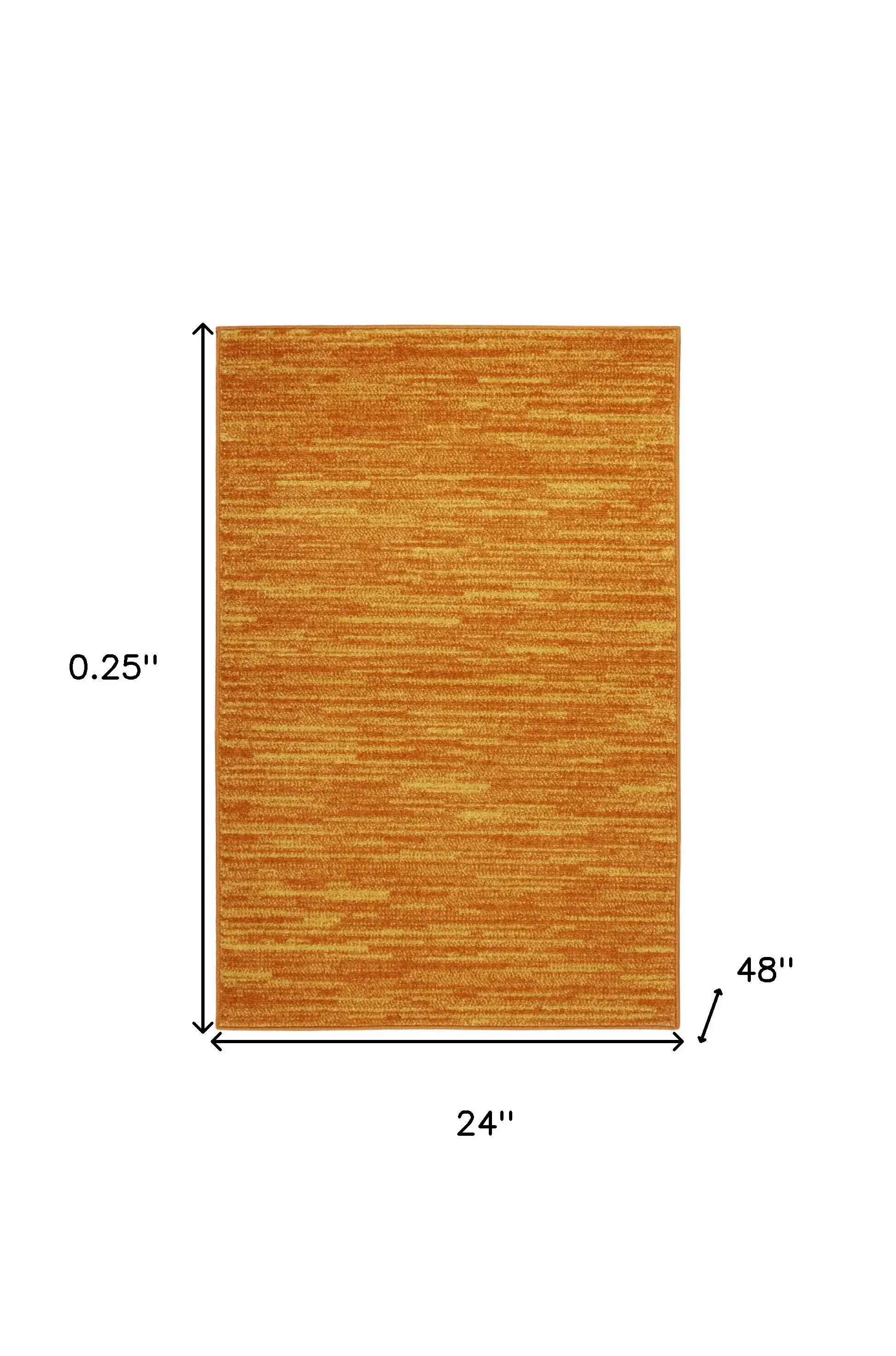 2' X 4' Sunburst Non Skid Indoor Outdoor Runner Rug - Image 5