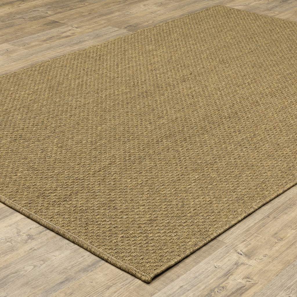 2' X 4' Tan Faux Seagrass Indoor Outdoor Area Rug - Image 4