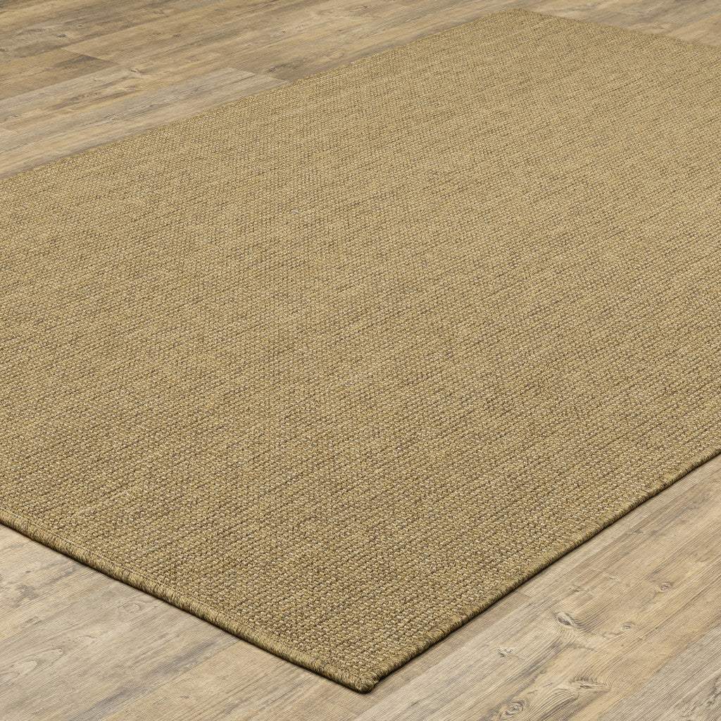 2' X 4' Tan Stain Resistant Indoor Outdoor Area Rug - Image 5