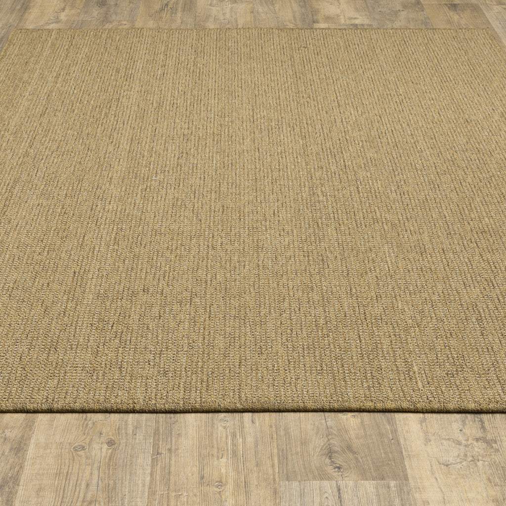 2' X 4' Tan Stain Resistant Indoor Outdoor Area Rug - Image 8
